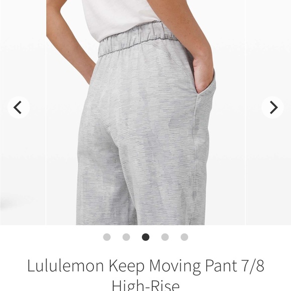 Sz 4 Lululemon Keep Moving 7/8 High Rise Pants - Picture 2 of 6